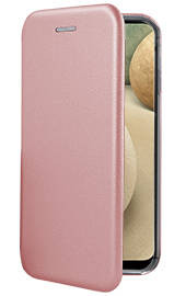 Луксозен кожен калъф тефтер ултра тънък Wallet FLEXI и стойка за Huawei P Smart 2021 PPA-LX2 златисто розов